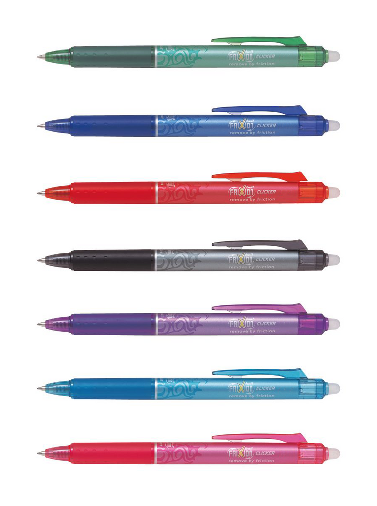 PILOT Stylo gel effaçable Frixion Clicker 0.7mm