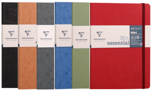 CLAIREFONTAINE My Essential Age Bag A5 - Ligné, quadrillé, pointillé