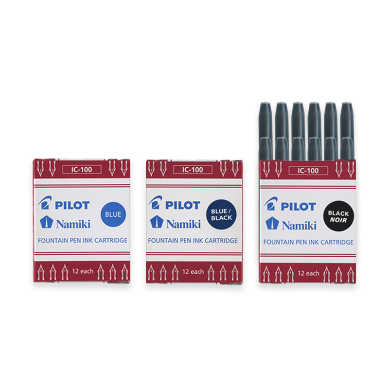 PILOT Cartouche d'encre Namiki (paquet de 12) - Plusieurs couleurs disponibles