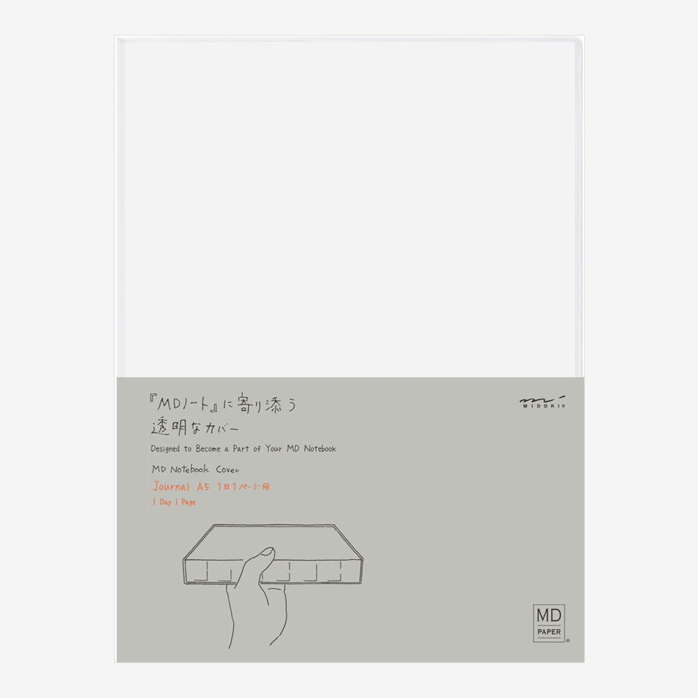 MIDORI MD Couverture transparente A5 - Journal Codex