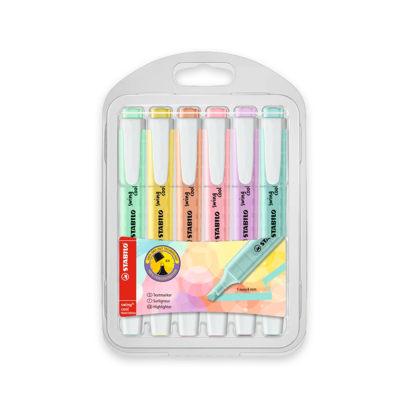 STABILO swing cool Pastel pochette de 6