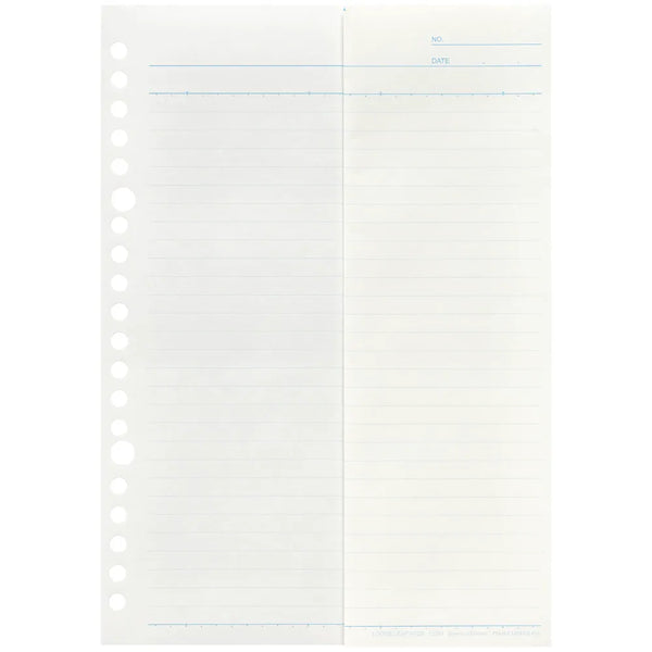 MARUMAN Feuilles mobiles ligné (6mm) Pliées B5/B4 (26 trous/15 feuilles)