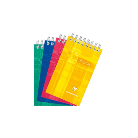 Clairefontaine Bloc reliure spirale 7,5 x 12,7 cm 120 pages Ligne