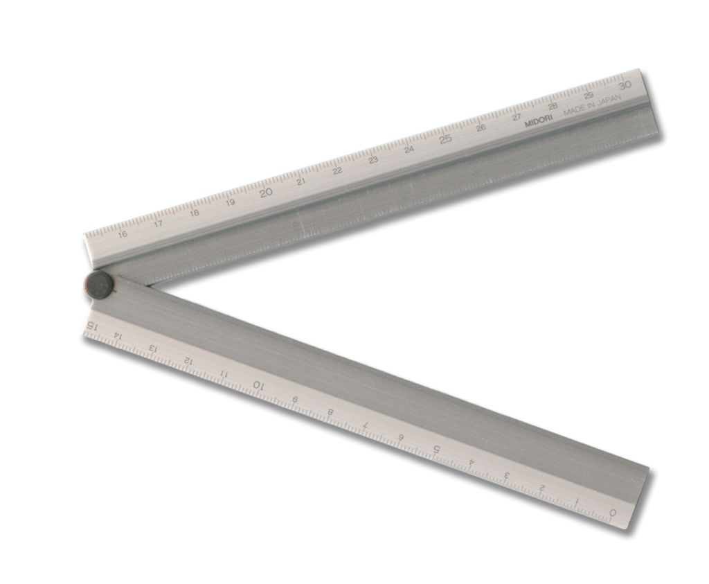 Règle en aluminium 15cm - Noir - Midori