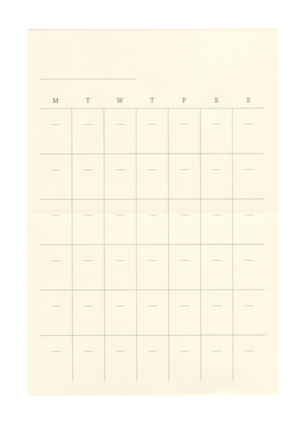 MIDORI Collant Agenda perpétuel