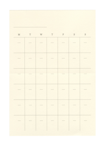 MIDORI Collant Agenda perpétuel