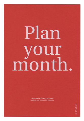 OCTAGON Agenda perpétuel mensuel PLAN YOUR MONTH A5