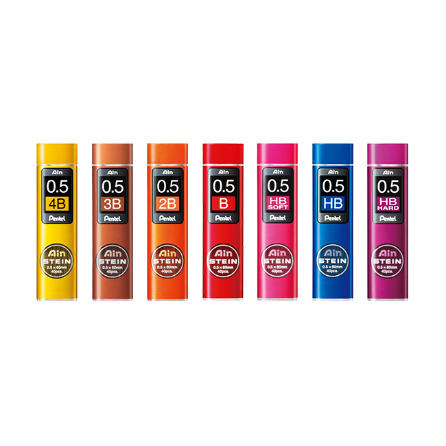 Pentel Ain Stein C279-2BO – Mine 0,9 Mm 2B, 36 Pezzi, Infrangibili E A Nido D’Ape In Ceramica, Confezione Riciclata
