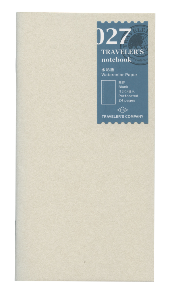 MIDORI TRAVELER'S COMPANY 027 Cahier Papier Aquarelle (format régulier)