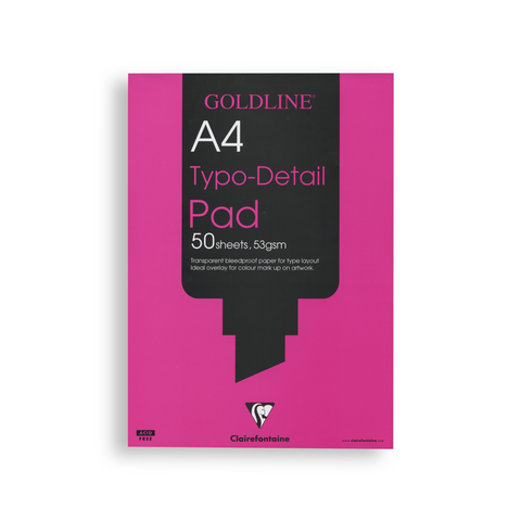 Clairefontaine Goldline Bloc Typo détail A4 50F 53g GPD1A4Z