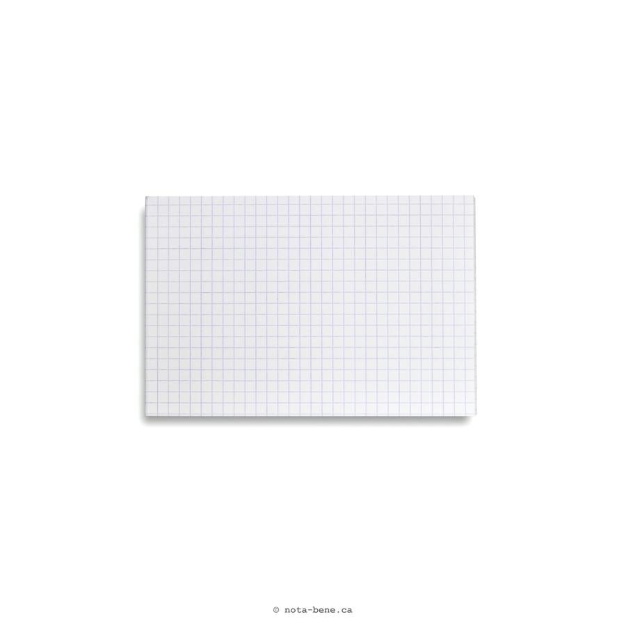Exacompta cartes-fiches, A8, blanc, quadrillé 