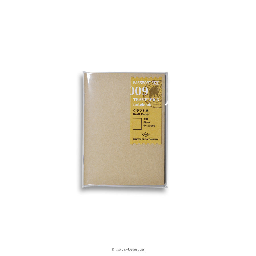 MIDORI TRAVELER'S COMPANY 009 Cahier Papier Kraft (format passport) [14373006]
