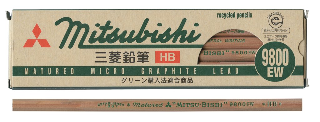 MITSUBISHI 9800 EW Crayon graphite HB - Seul ou 12