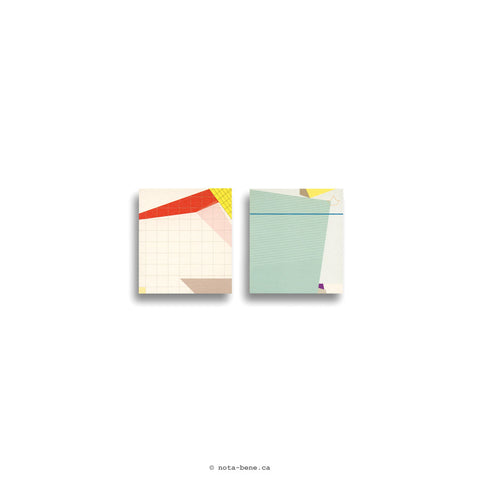 Paperways Blocs-notes de feuillets autocollants Gluememo Duo (Collage Edition)