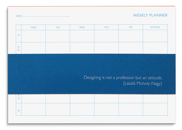 type.MANUFAKTUR Bloc Planification Hebdomadaire A5 • Weekly Planning Pad [602]