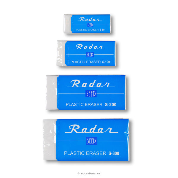 Seed Radar Gomme à Effacer en Plastique Petit • Plastic Eraser Small [S-100]