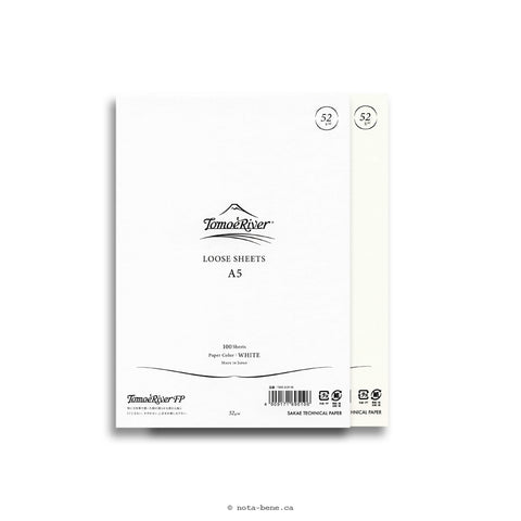 Tomoe River papier à feuilles mobiles A5 uni (2023) • Loose sheet paper A5 blank [TMR-A5P]