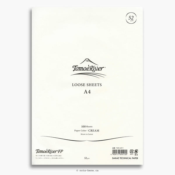 Tomoe River papier à feuilles mobiles A4 uni (2023) • Loose sheet paper A4 blank [TMR-A4P]